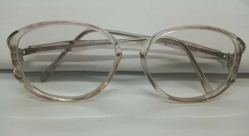 Ashley Stewart Eyeglass Frames AS92- COL50-54X16-135 Clear Pink Purple Vintage