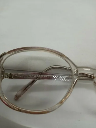 Ashley Stewart Eyeglass Frames AS92- COL50-54X16-135 Clear Pink Purple Vintage 3