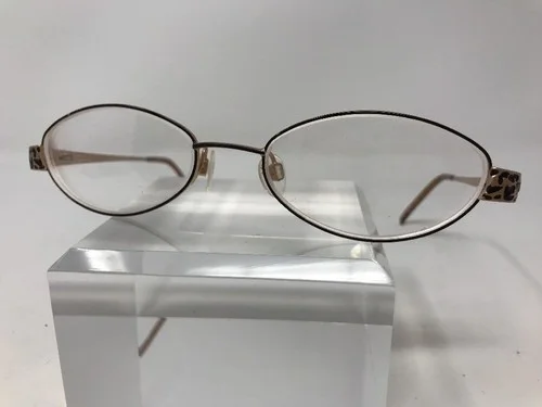 ASHLEY STEWART EYEGLASSES AS 77 51-18-130 GOLD BLACK E975 2