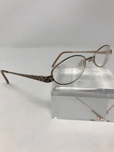 ASHLEY STEWART EYEGLASSES AS 77 51-18-130 GOLD BLACK E975 4