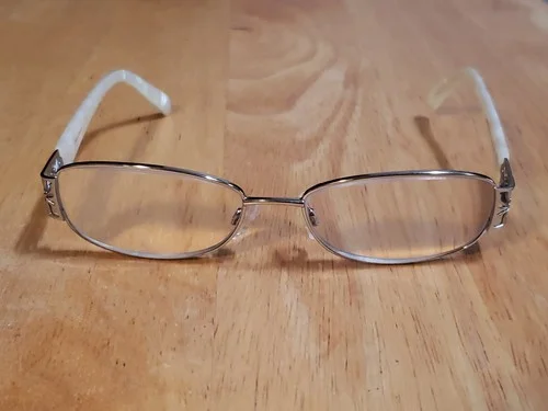 ASHLEY STEWART Eyeglasses as79 col.70 WHITE Marble Full Rim FRAME ONLY 53X16-135