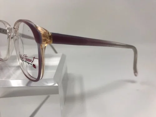 Ashley Stewart Eyeglasses AS900 80 47-17-132 Violet Flex Hinge X321 4