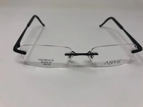 ASPIRE DRILL MOUNT Rimless Eyeglass Frame COLORFUL J BLUSH 10 50-18 Plastic LU45