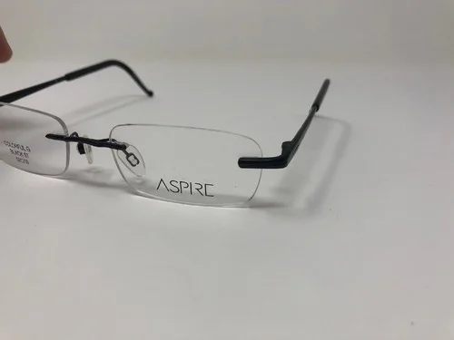 ASPIRE DRILL MOUNT Rimless Eyeglass Frame COLORFUL J BLUSH 10 50-18 Plastic LU45 3