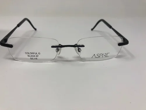 ASPIRE DRILL MOUNT Rimless Eyeglass Frame COLORFUL J BLUSH 10 50-18 Plastic LU45 4