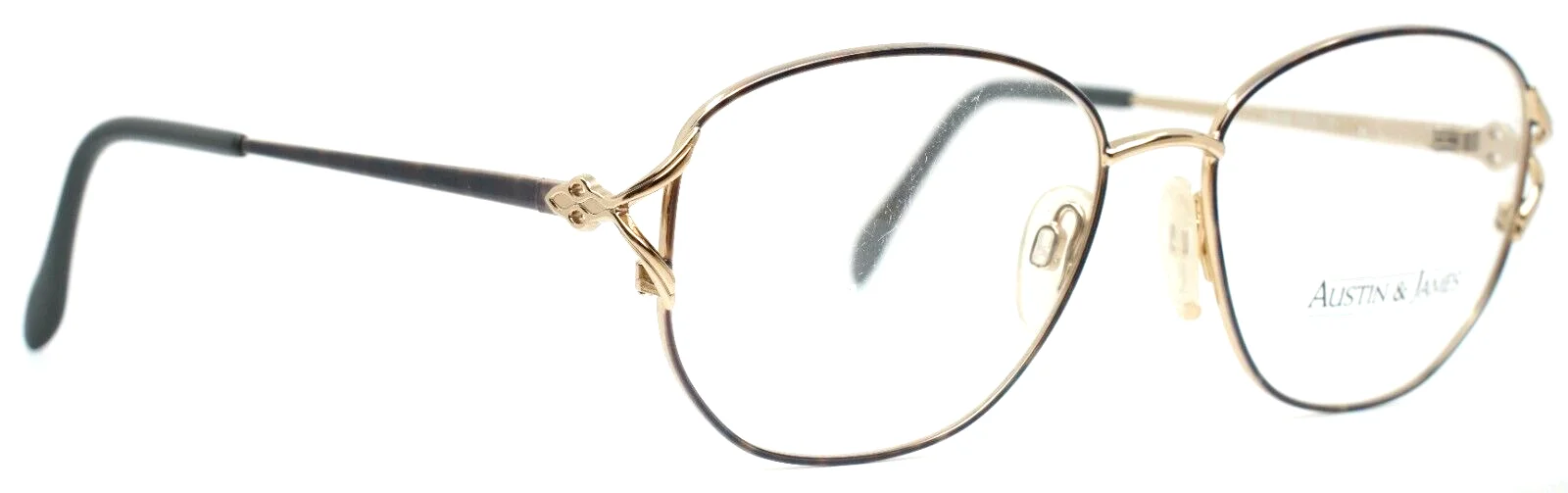 AUSTIN & JAMES 202 Slate Blue Womens Round Full Rim Eyeglasses 54-16-130 B:44 3