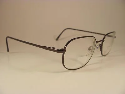 Austin Reed AR-5011 Dark Brown Metallic Square Full-Rim RX Eyeglass Frames