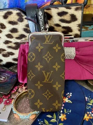 Auth Rare Vintage LOUIS VUITTON Saks Fifth Monogram LV Glasses Eyeglass Case FC