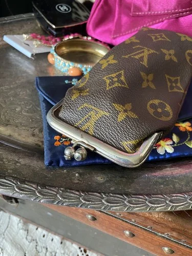 Auth Rare Vintage LOUIS VUITTON Saks Fifth Monogram LV Glasses Eyeglass Case FC 4