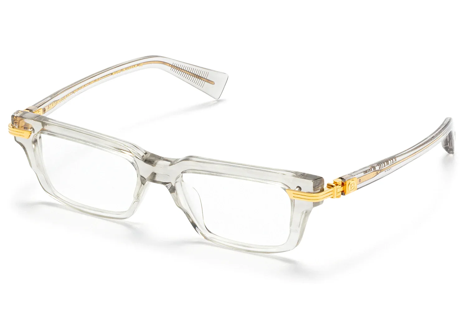 Authentic Balmain Eyeglasses Sentinelle IV Clear Glitter Frame 51MM RX-ABLE
