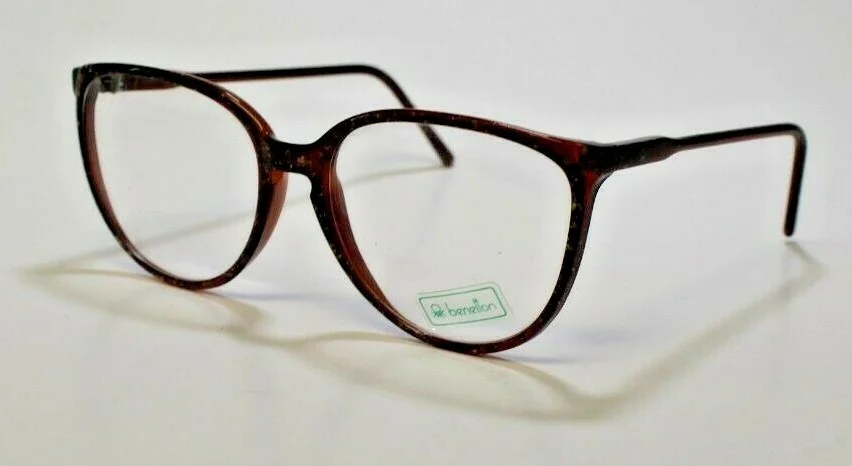 AUTHENTIC BENELTON TOLEDO BM BROWN EYEGLASSES FRAME 53-18
