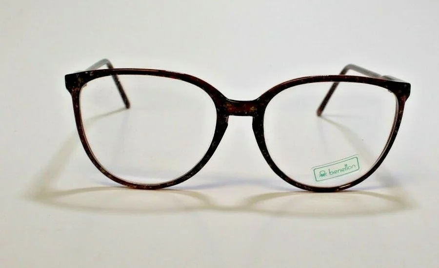AUTHENTIC BENELTON TOLEDO BM BROWN EYEGLASSES FRAME 53-18 2