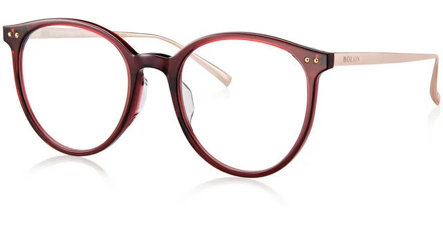 Authentic BOLON BJ3013 B30 Burgundy Rose Gold Frame/Demo Lens 50mm Eyeglasses 3