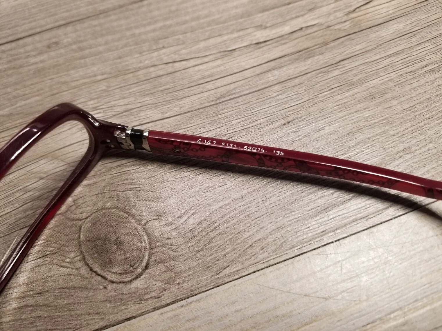 Authentic Bvlgari Glasses Frames BV4043 Red Mother Of Pearl 52mm 4