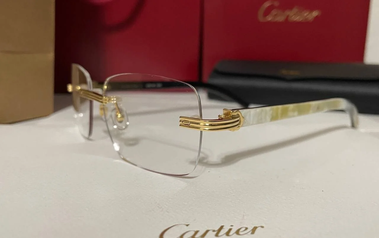 Authentic Cartier Eyeglasses CT0286O 003 Custom Lens Buffalo Sunglasses Buffs 4