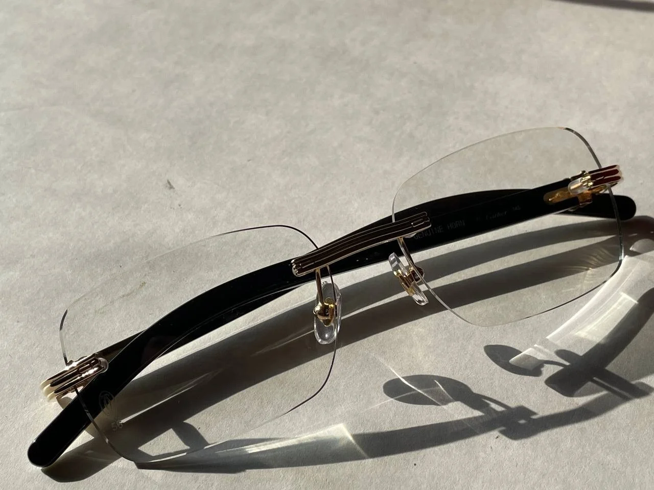 Authentic Cartier Eyeglasses CT0286O 003 Demo Lens Buffalo Sunglasses Buffs 3