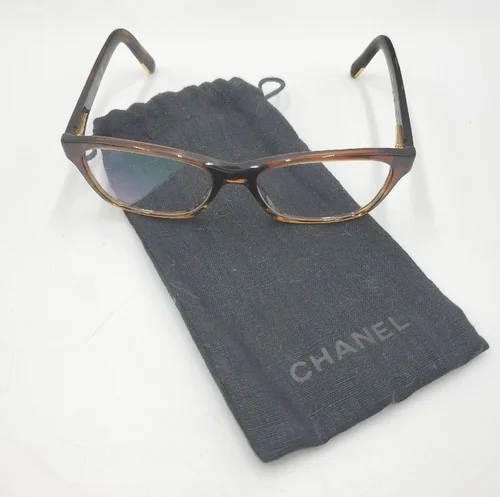 AUTHENTIC CHANEL 3249 c1393 EYEGLASSES FRAME ONLY SIZE 53[]16-135 MADE IN ITALY.