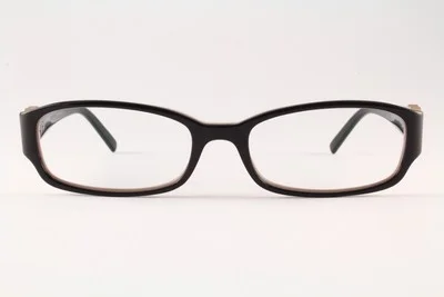 Authentic Chanel Glasses 3131 1013 Black/Beige Camellia 51mm Eyeglasses RX-able