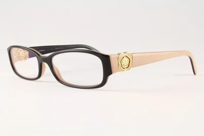 Authentic Chanel Glasses 3131 1013 Black/Beige Camellia 51mm Eyeglasses RX-able 2