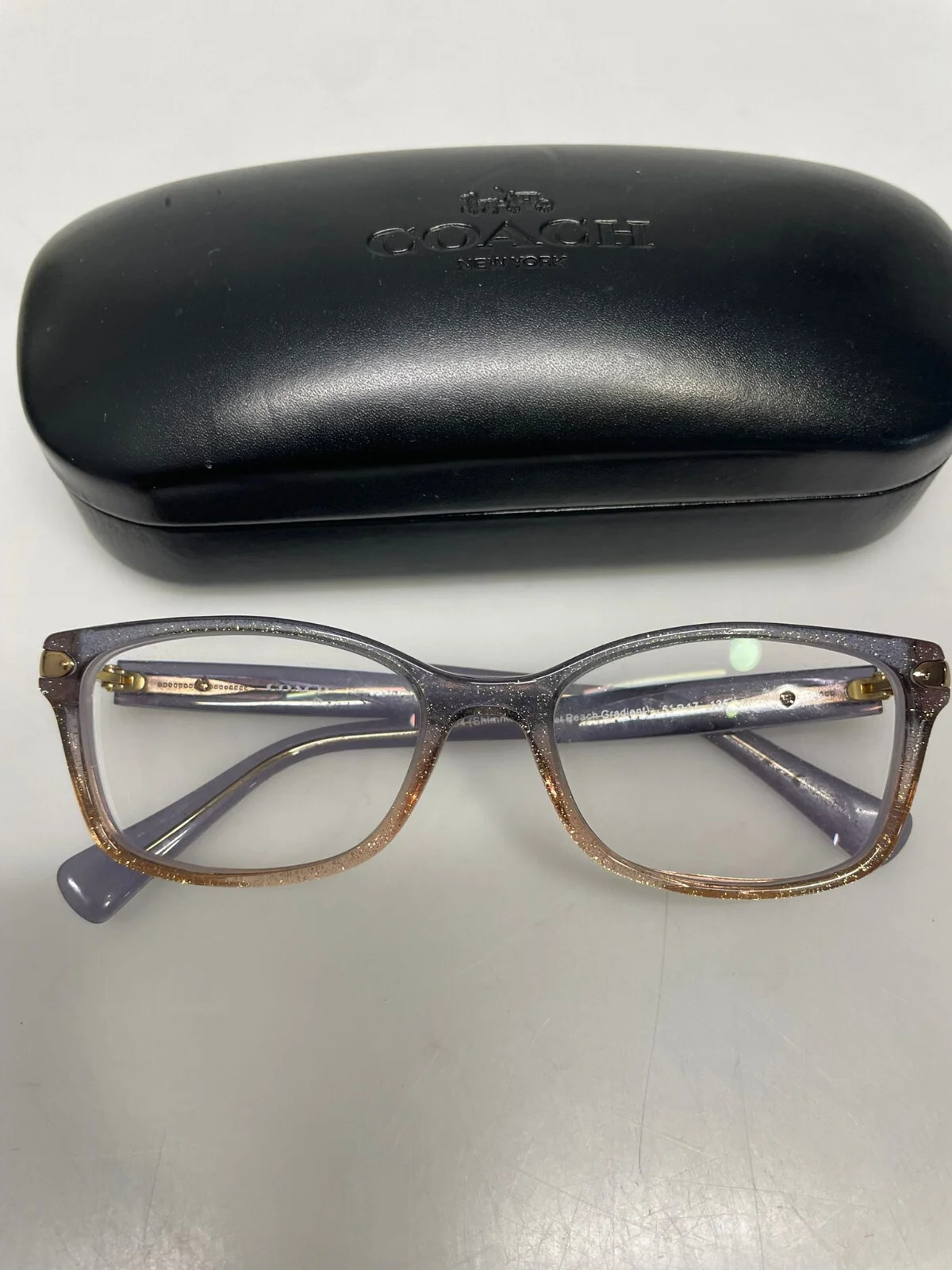 Authentic Coach Eyeglasses HC6065 Shimmer Violet Peach Frames FREE SHIPPING