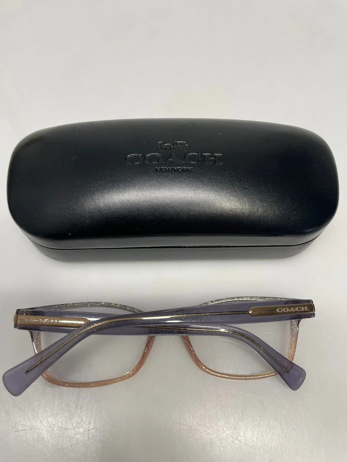 Authentic Coach Eyeglasses HC6065 Shimmer Violet Peach Frames FREE SHIPPING 2