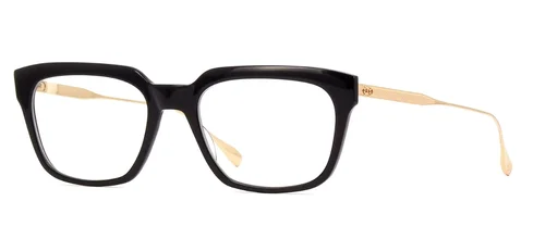 Authentic Dita Rx Eyeglasses DTX 123-04 Black/Gold w/Clear Demo Lens 51mm *NEW*