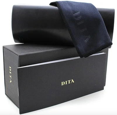 Authentic Dita Rx Eyeglasses DTX 123-04 Black/Gold w/Clear Demo Lens 51mm *NEW* 4