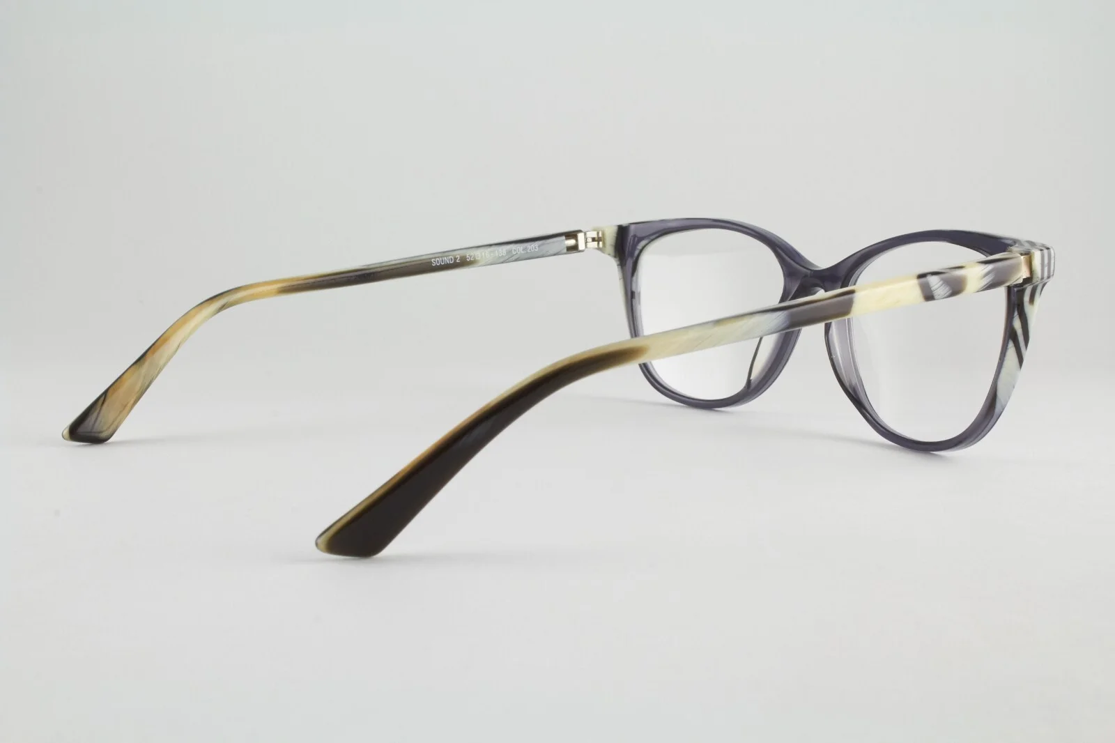 Authentic Face a Face SOUND 2 COL. 203 52mm Dark Blue Horn Cat Eye Glasses Italy 3