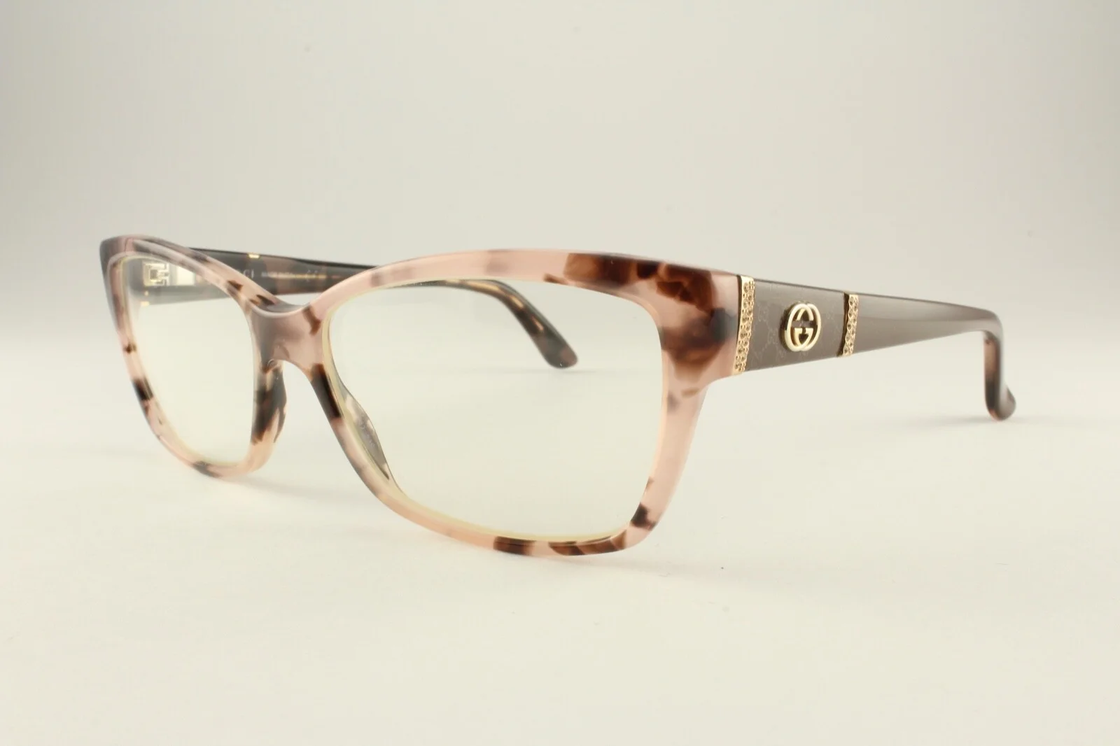 Authentic Gucci GG 3559 L76 Pink Brown Havana 55mm Glasses Frames Italy RX-able 2
