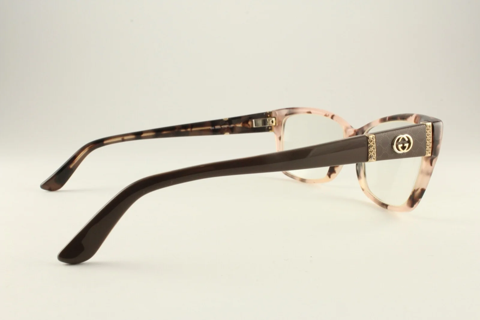 Authentic Gucci GG 3559 L76 Pink Brown Havana 55mm Glasses Frames Italy RX-able 3