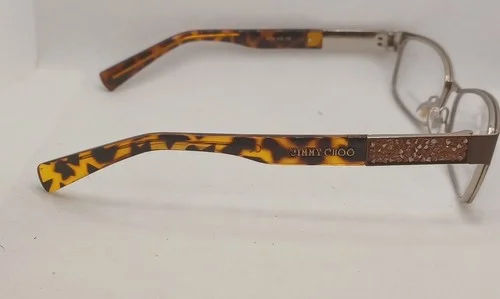 Authentic Jimmy Choo Eyeglasses Rectangular JC124 VUQ Brown Frames 54MM RX-ABLE 4