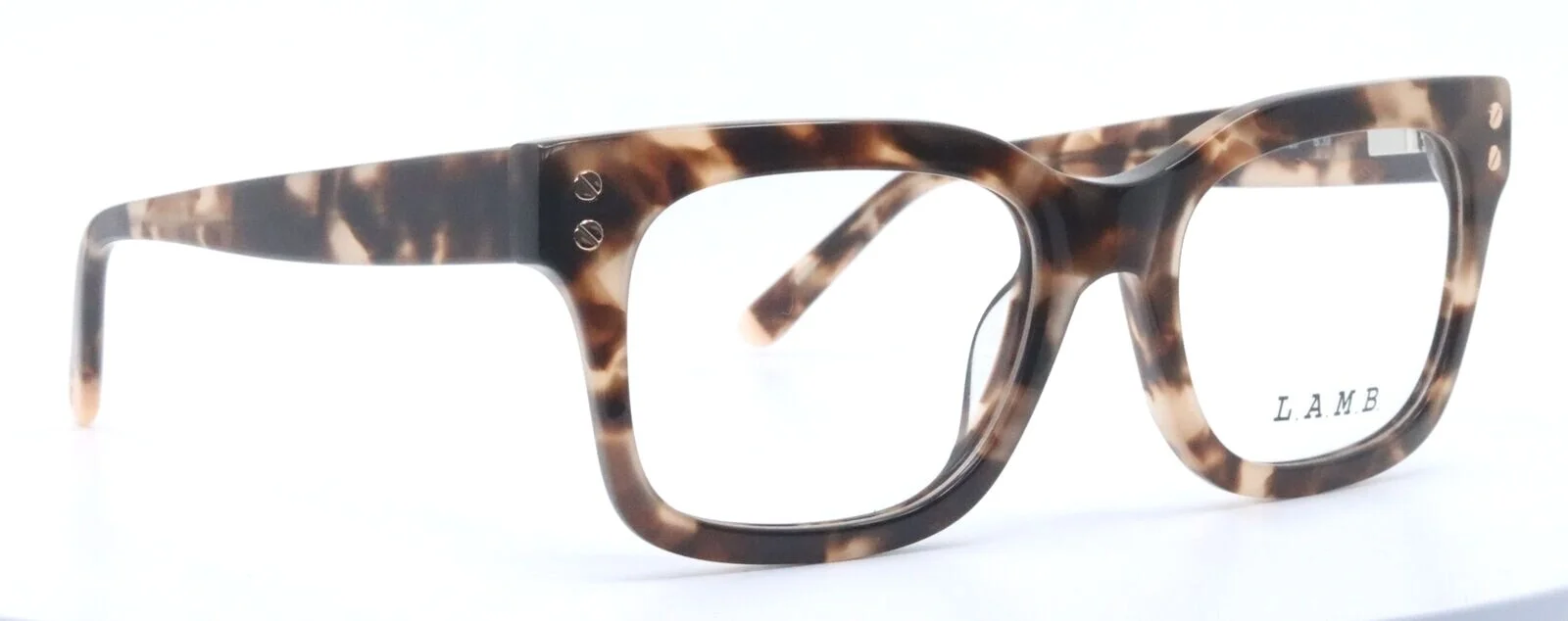 Authentic L.A.M.B. LA029 Gwen Stefani Square Tortoise Eyeglasses 51-18-135 3