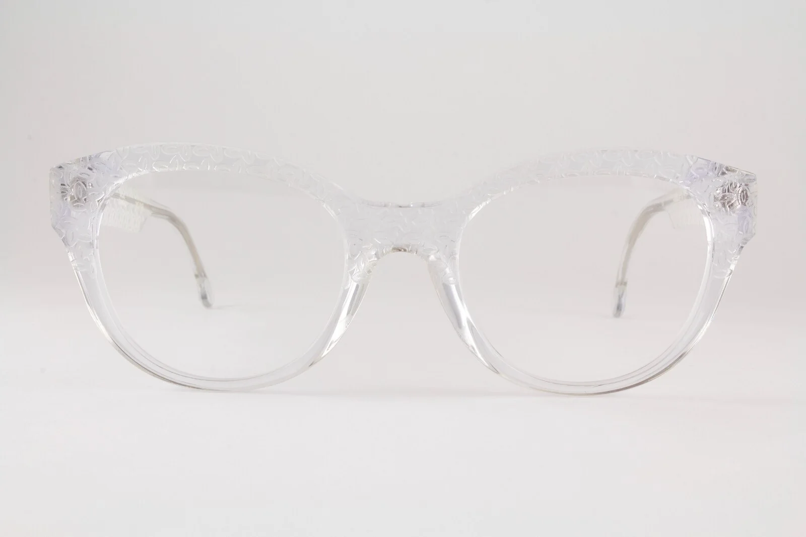Authentic LA Eyeworks LEO RUBBENS 100E 50mm Frost Crystal Cat Eye Frames Italy