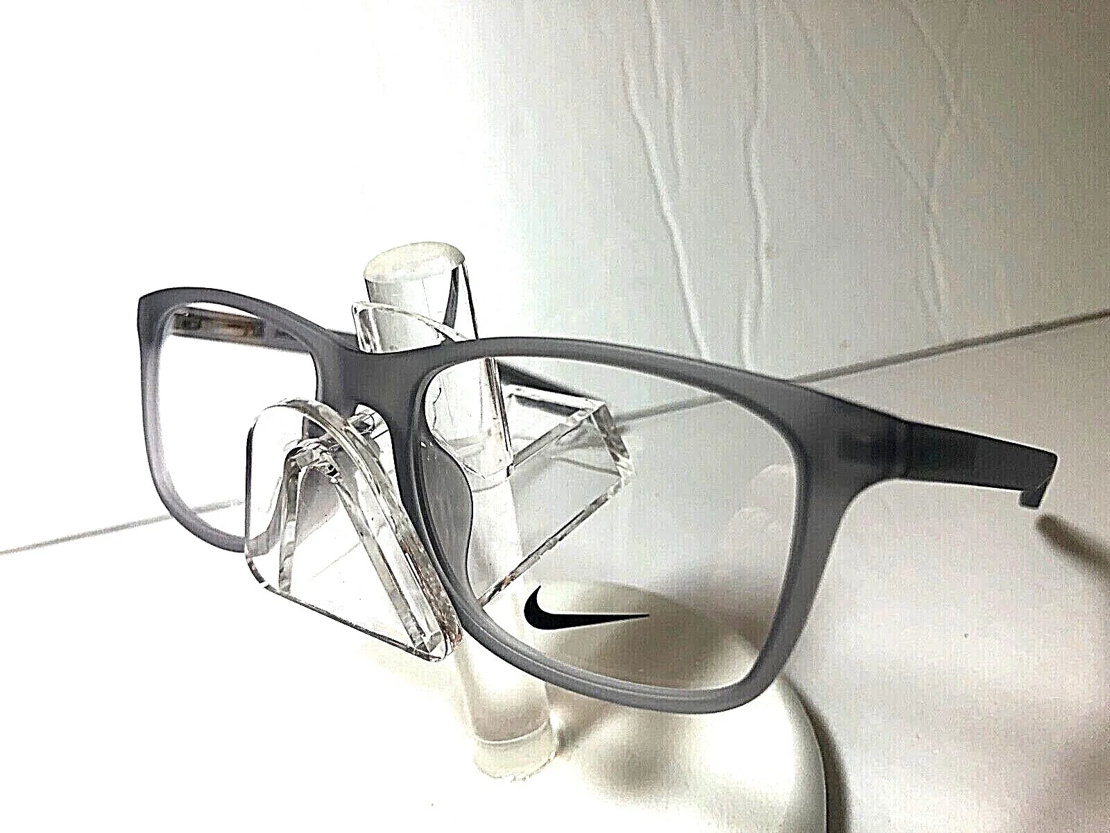 AUTHENTIC NEW NIKE EYEGLASSES FRAME 5019 MATTE COOL GREY 035 3