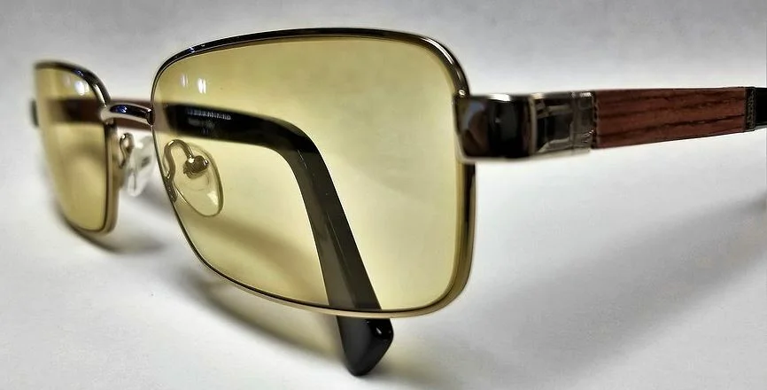 Authentic Porta Romana Eyeglasses 1776 600M Gunmetal Wood Frames 58MM Rx-ABLE