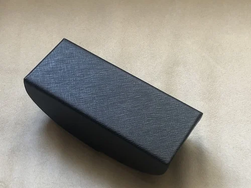 Authentic Prada Saffiano Black Magnetic Flip Lid Hard Shell Eyeglasses Case 3