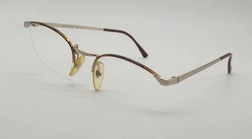 AUTHENTIC RENAISSANCE BANDSTAND 06 GOLD/BROWN EYEGLASSES FRAME 54--22-140. ITALY
