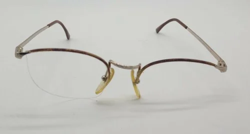 AUTHENTIC RENAISSANCE BANDSTAND 06 GOLD/BROWN EYEGLASSES FRAME 54--22-140. ITALY 2