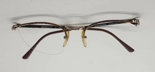 AUTHENTIC RENAISSANCE BANDSTAND 06 GOLD/BROWN EYEGLASSES FRAME 54--22-140. ITALY 3