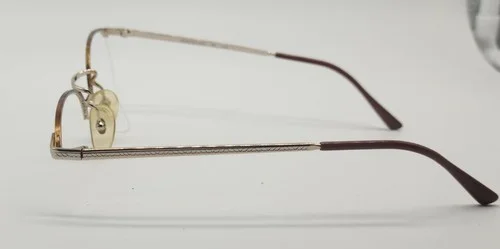 AUTHENTIC RENAISSANCE BANDSTAND 06 GOLD/BROWN EYEGLASSES FRAME 54--22-140. ITALY 4