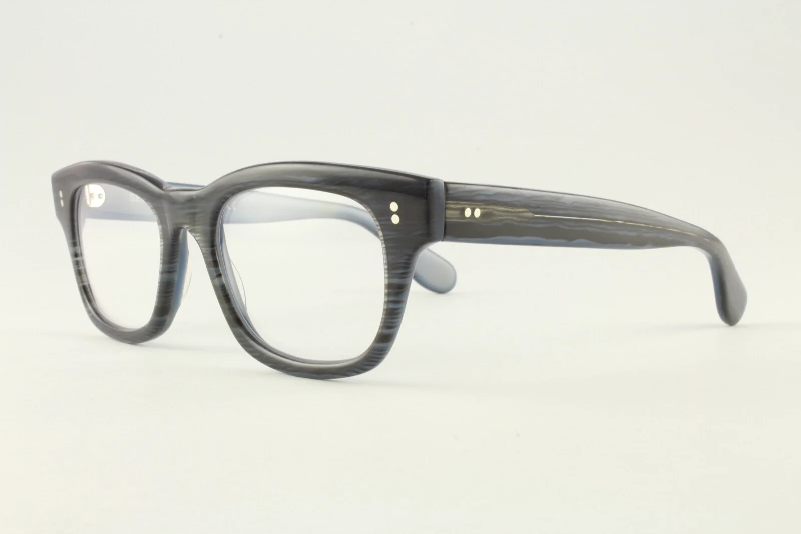 Authentic See Eyewear 1402 251 49mm Gray Blue Striped Frames Glasses Italy 2