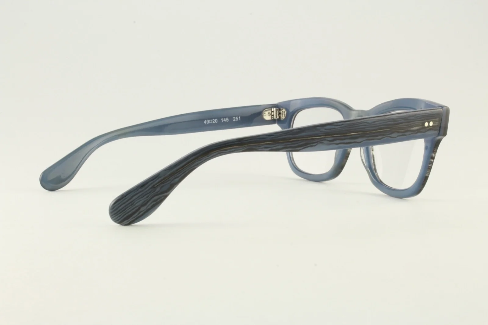 Authentic See Eyewear 1402 251 49mm Gray Blue Striped Frames Glasses Italy 3