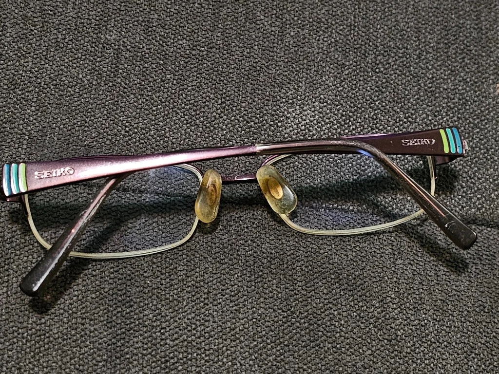 AUTHENTIC SEIKO T190 EYEGLASSES FRAMES MADE IN JAPAN TITANIUM 50 [] 18 135 RARE 2