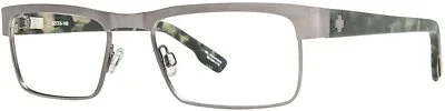 Authentic Spy Optic Cullen Eyeglasses Gunmetal/Black Army Camo Tort *NEW* 52mm