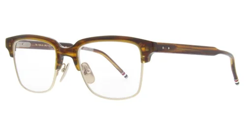 Authentic Thom Browne RX EyeGlasses TB 709 B-WLT-GLD Gold w/Demo Lens 51mm