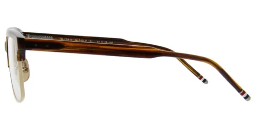 Authentic Thom Browne RX EyeGlasses TB 709 B-WLT-GLD Gold w/Demo Lens 51mm 4