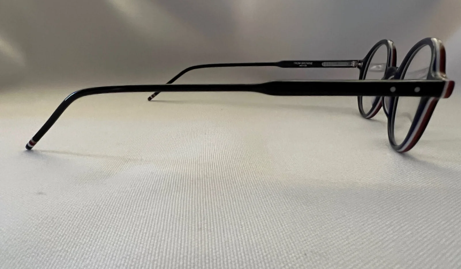 Authentic THOM BROWNE TB-407-A Black Demo Eyeglasses - 46 MM - NEW (5-20,21,22) 3
