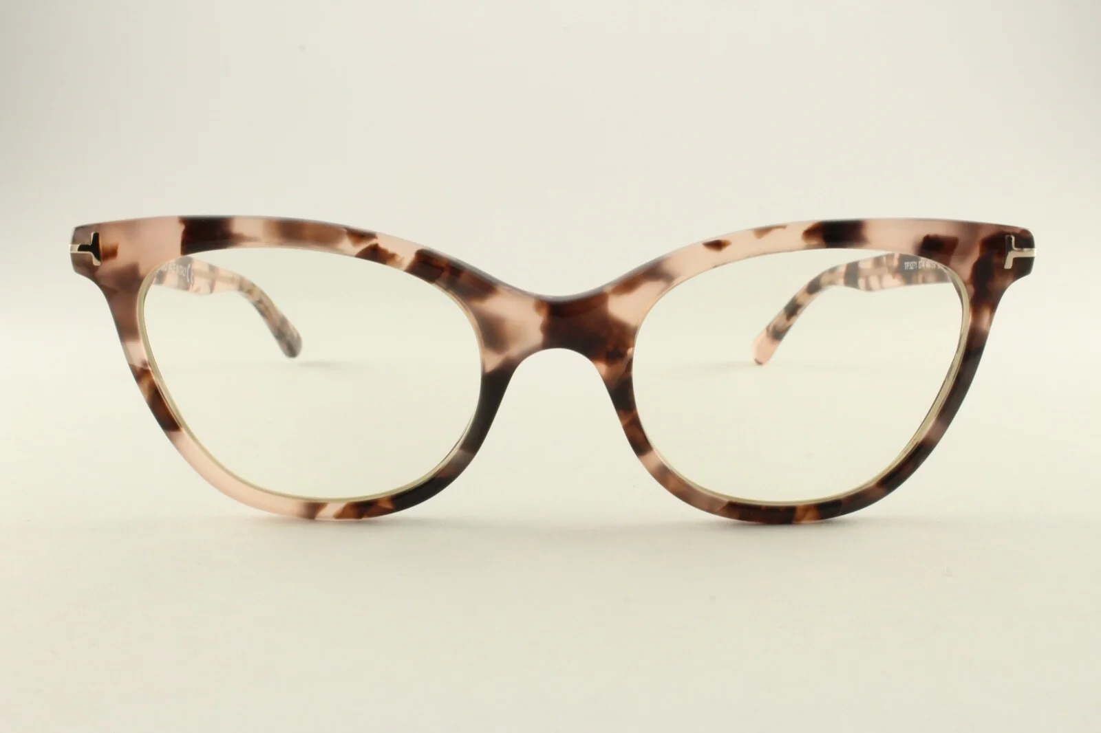 Authentic Tom Ford TF 5271 074 Pink Havana 49mm Cat Eye Frames Glasses Italy