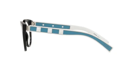 Authentic Valentino Eyeglasses VA 3024 - 5079 Black/Blue Demo Lens 50mm 2