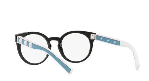 Authentic Valentino Eyeglasses VA 3024 - 5079 Black/Blue Demo Lens 50mm 3